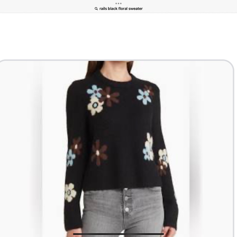 Luxury RAILS sweater Black,  Brown and Blue